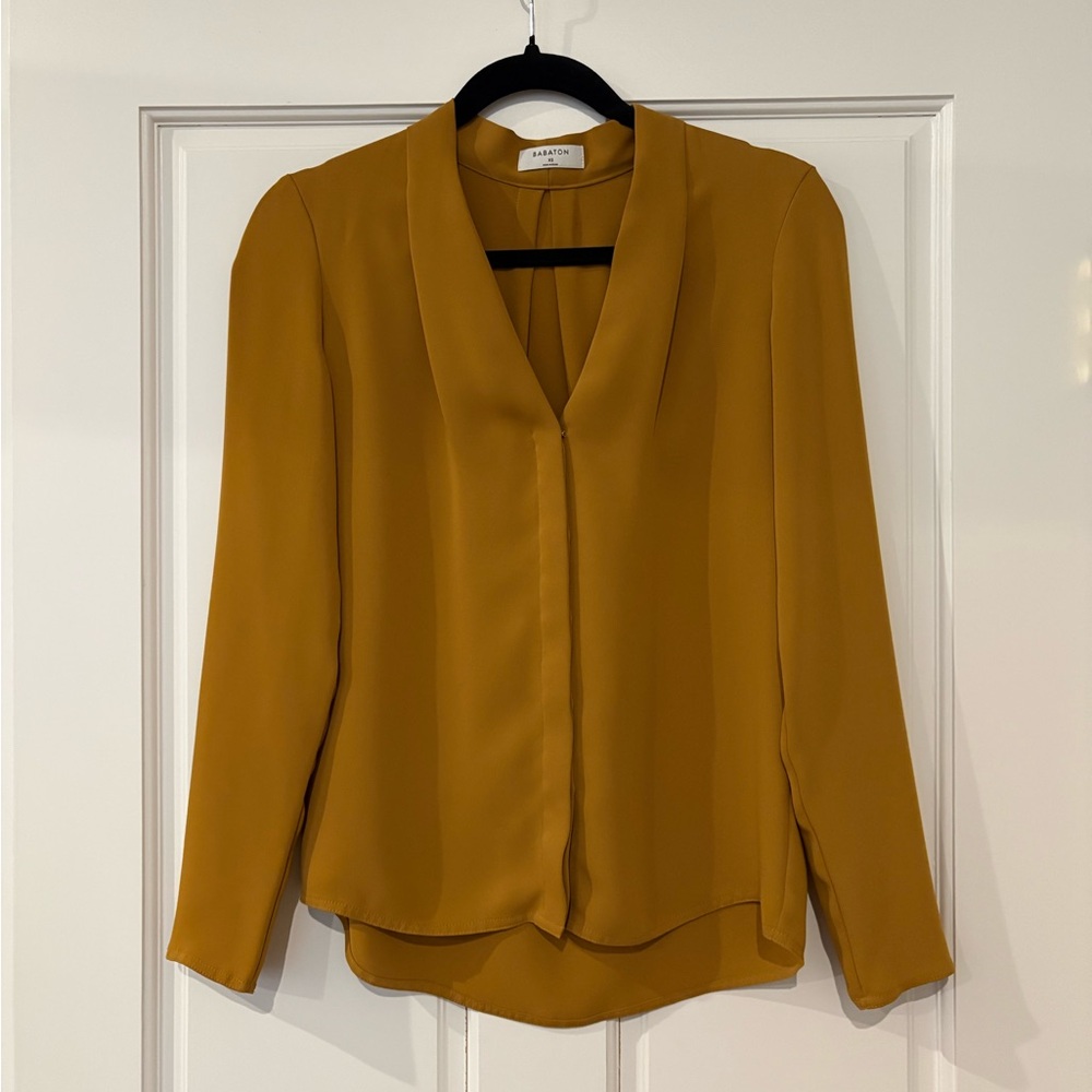 Babaton Golden Mustard Blouse